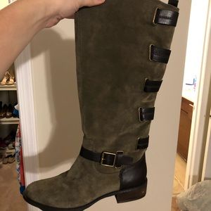 Sole Society Franzie Buckled Tall Boot